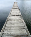 The bridge from the old wooden boards