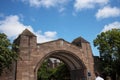 Bridge in the original Roman Walls that encircle the City of Chester in England