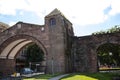 Bridge in the original Roman Walls that encircle the City of Chester in England