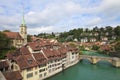 Bridge over Aare river in Bern, Switzerland Royalty Free Stock Photo