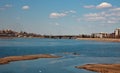 Bridge over the Angara river in Irkutsk Royalty Free Stock Photo