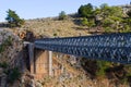 Bridge over Aradena Gorge, Crete, Greece Royalty Free Stock Photo