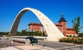 Bridge over Arga river in Pamplona, Navarre