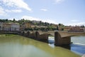 Bridge over Arno River, Florence, Italy Royalty Free Stock Photo