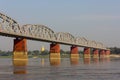 Bridge over Ayeyarwady River, Myanmar Royalty Free Stock Photo