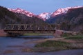 Bridge over The Big Thompson River in Rocky Mountain National pa