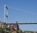 Bridge over Bosporus, Istanbul Royalty Free Stock Photo