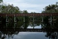 Bridge Over Calm and Tranquil River