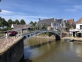 Bridge over the canal Klein Diep in Dokkum