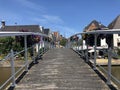 Bridge over the canal Klein Diep in Dokkum