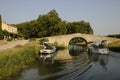 Bridge over Canal Southern France Royalty Free Stock Photo