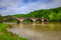 Bridge over Cumberland River Royalty Free Stock Photo
