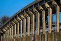 Bridge Over Dam at Spring Hill Park Royalty Free Stock Photo