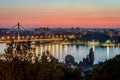 Bridge over the Danube Royalty Free Stock Photo