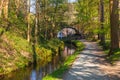 Bridge over the Dee river. Llangollen, Denbighshire, Wales