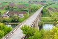 Bridge over Dnister river, Ukraine Royalty Free Stock Photo