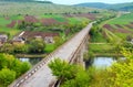 Bridge over Dnister river, Ukraine Royalty Free Stock Photo