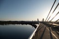 Bridge over drava in ptuj city close to Ptujsko jezero