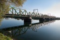 Bridge over drava in ptuj city close to Ptujsko jezero