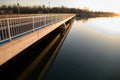 Bridge over drava in ptuj city close to Ptujsko jezero Royalty Free Stock Photo