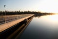 Bridge over drava in ptuj city close to Ptujsko jezero Royalty Free Stock Photo