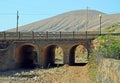 A bridge over a dry river