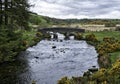 Bridge over East Dart River in Dartmoor National Park in Devon County in England