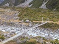 Bridge over Hooker River, New Zealand Royalty Free Stock Photo