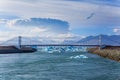 Bridge over icelands Jokulsarlon