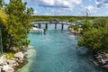 Bridge over inlet at Princess Cays Bahamas