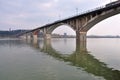Bridge over The Jialing River Royalty Free Stock Photo