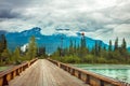 Bridge over the Kicking Horse River at Golden British Columbia