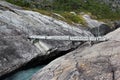 Bridge over Kinso river in Husedalen valley, Norway Royalty Free Stock Photo