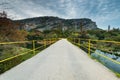 Bridge over Krka river in Krka National Park,Croatia Royalty Free Stock Photo