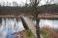 A bridge over a lake