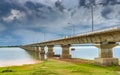 Bridge over the Lam Pao Dam at Kalasin province,Thailand