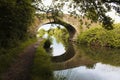 A bridge over the Leeds and Liverpool Canal on a summer afternoon