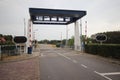 Bridge over the Lemstervaart in the Netherlands