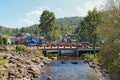 Bridge over the Little Pigeon River in Gatlinburg,