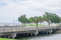 Bridge over the London Avenue Canal at Lake Pontchartrain Royalty Free Stock Photo