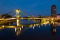 Bridge over Main River, Frankfurt Germany Royalty Free Stock Photo