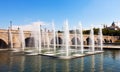 bridge over Manzanares. Madrid, Spain Royalty Free Stock Photo