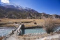 Marsyandi River in Nepalese Himalayas Royalty Free Stock Photo