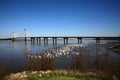 Bridge Over Mississippi River Royalty Free Stock Photo