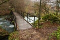Bridge over mountain creek Krupa Royalty Free Stock Photo