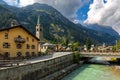 Small alpine town of Gressoney-Saint-Jean in Northern Italy.