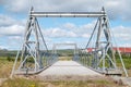 Bridge Over Ornolfsdalsa in Iceland on a sunny summer day Royalty Free Stock Photo