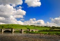 Bridge over Peaceful Wharfedale Royalty Free Stock Photo