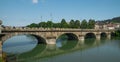 Bridge over Po river in Turin Royalty Free Stock Photo