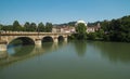 Bridge over Po river in Turin Royalty Free Stock Photo